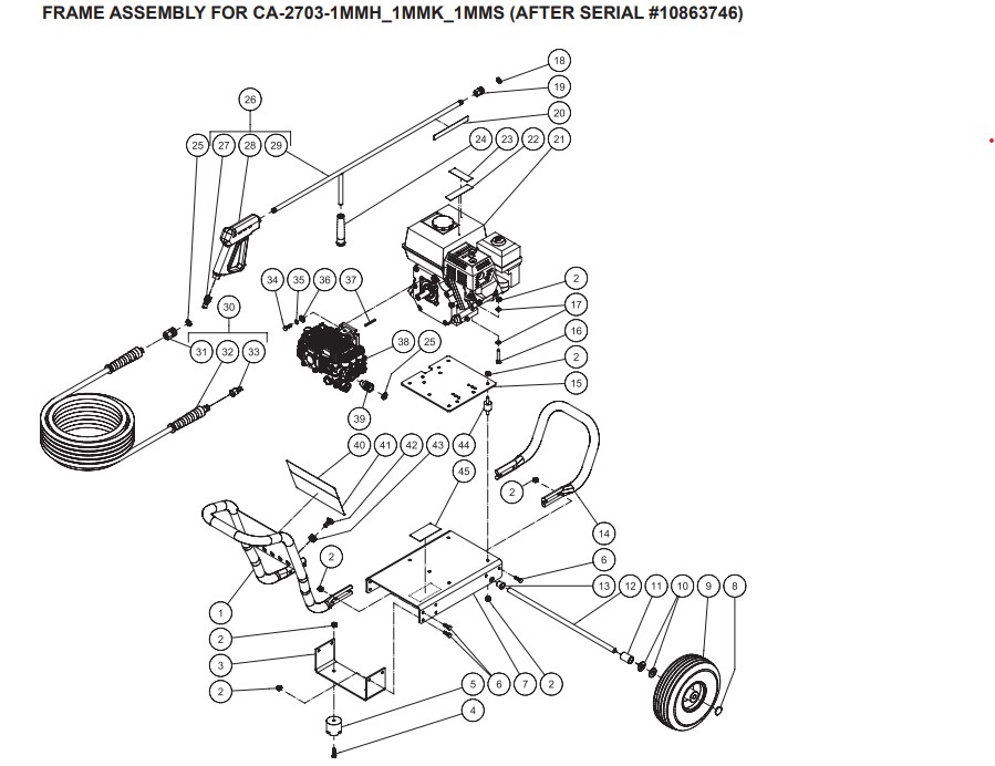 MITM CA-2703-1MMS pressure washer parts